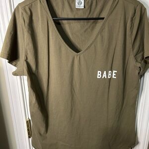 Green Fitted Short Sleeve T-Shirt